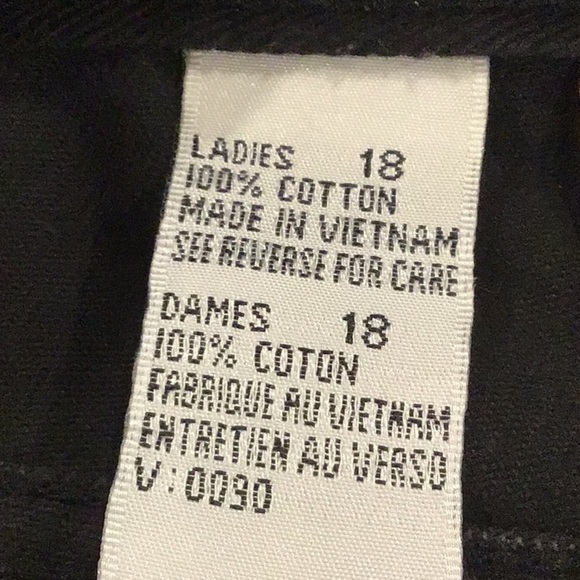 VINTAGE Huntington Ridge high waisted black jeans sz 18 - Picture 8 of 8